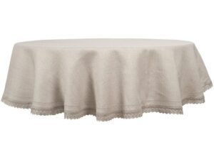 NORA okrągły (owalny) lniany obrus