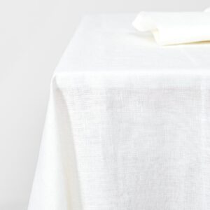 VEILA linen off-white tablecloth