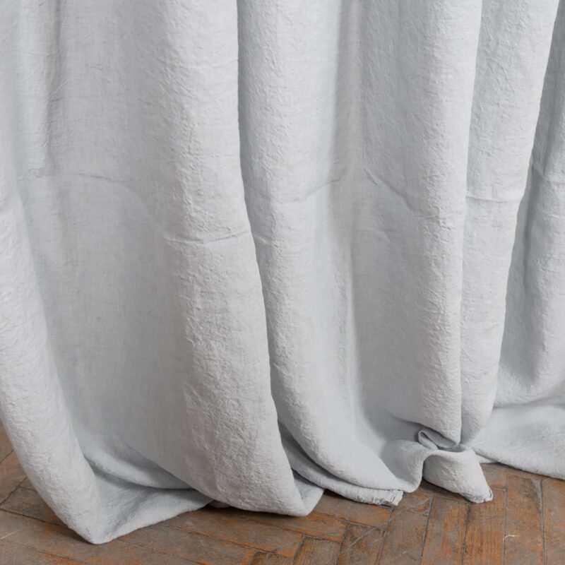 light grey linen curtains, big width