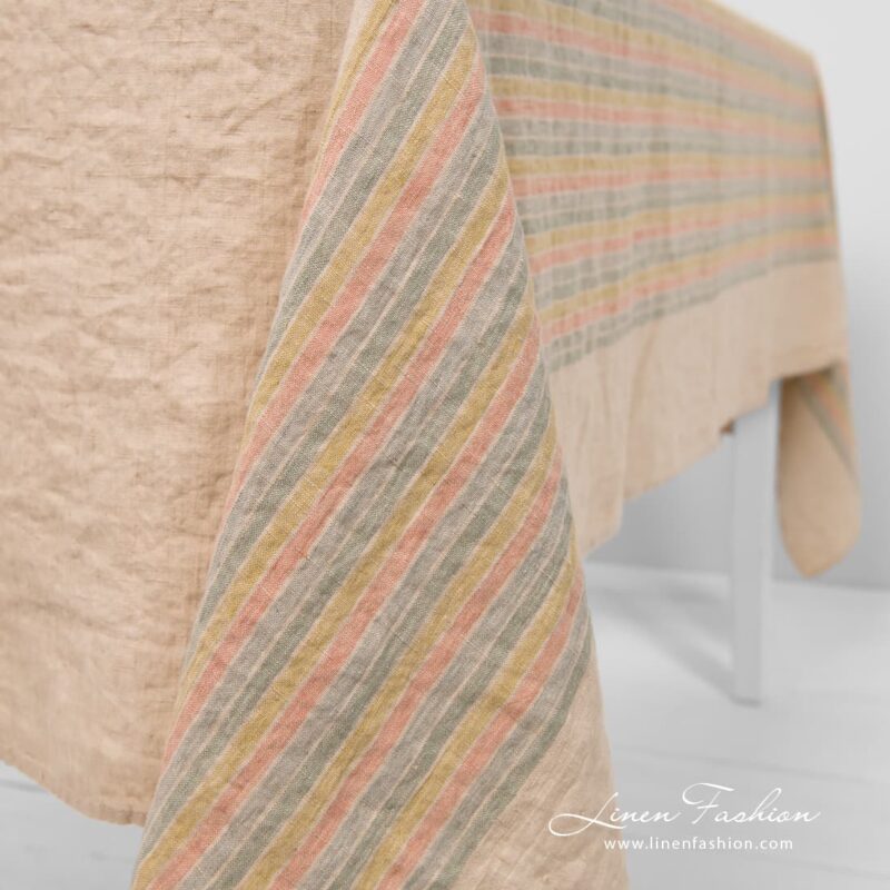 100% linen tablecloth.