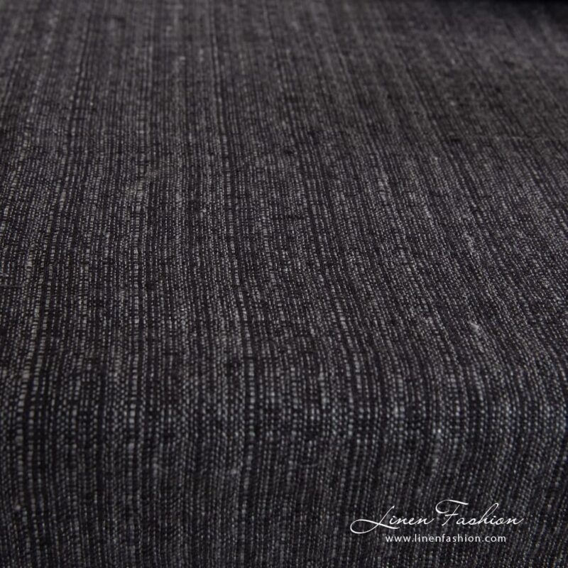 100% linen charcoal grey tablecloth.