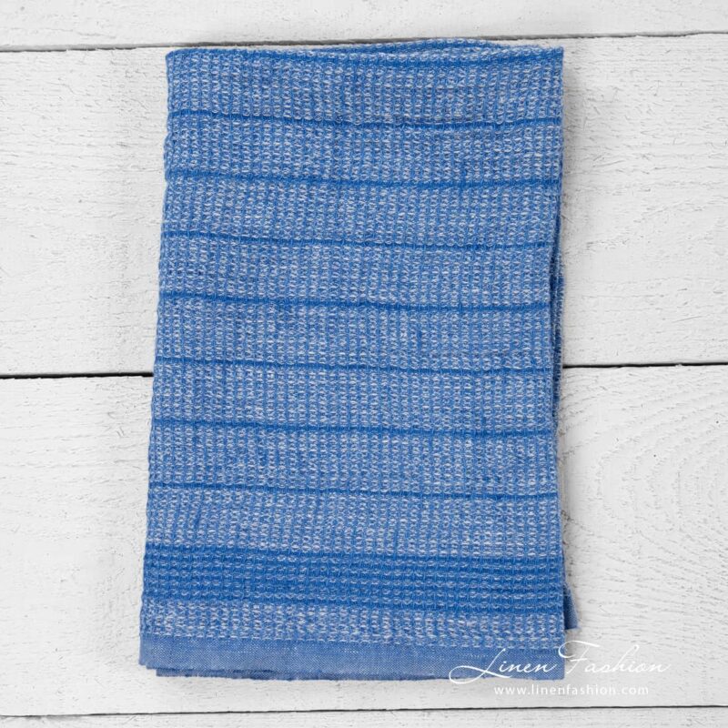 Blue kitchen towel with stripes