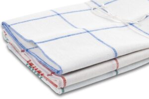 Set of three linen kitchen towels