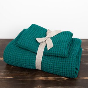 bath linen cotton towel emerald, in sets