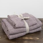 BINGO fioletowy w szarość ręcznik