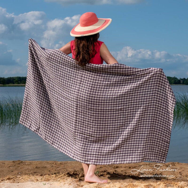 MARRE Ręcznik plażowy fioletowy