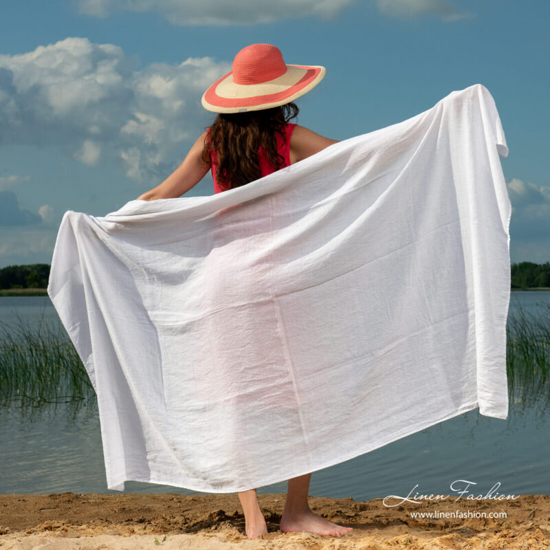 SARDENA Ręcznik plażowy biały