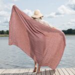 CUBA ręcznik plażowy w czerwone paski