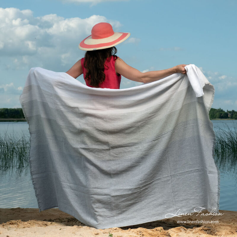 TOSCANA Ręcznik plażowy szary
