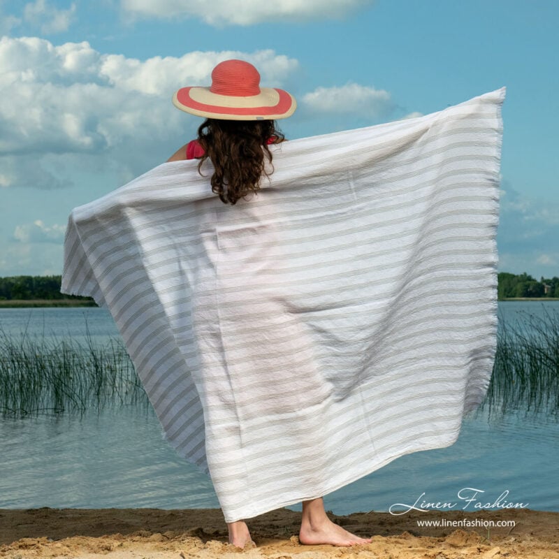 TOSCANA Ręcznik plażowy w pasy
