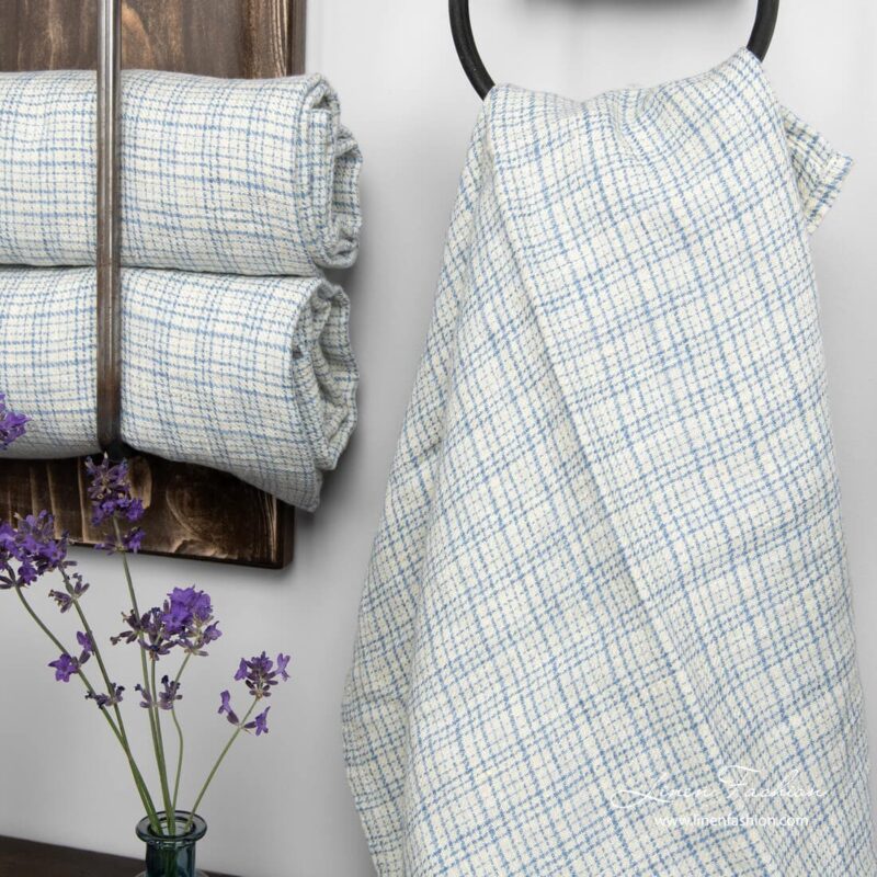 100% linen towel in white, aspen.