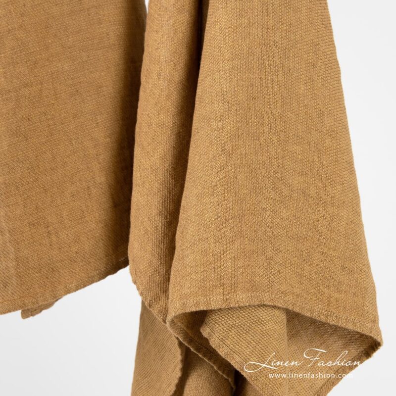 FLINT brown linen towel