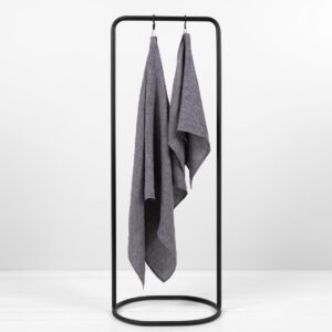 linen blue bath towels.