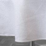 COSMOS obrus okrągły/owalny śnieżnobiały