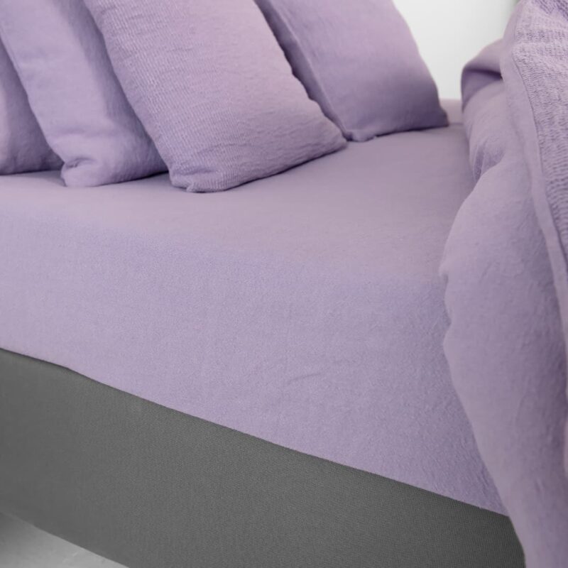 rolay lilac fitted and flat sheets