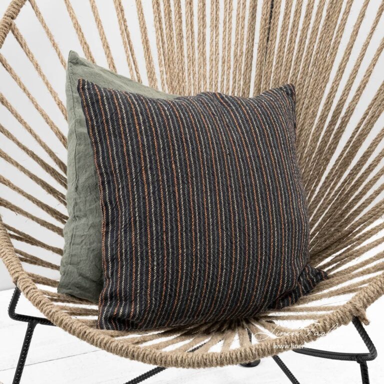 Grey linen cushion cover, ada.