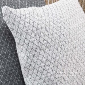 White linen cushion cover, SIENNA.
