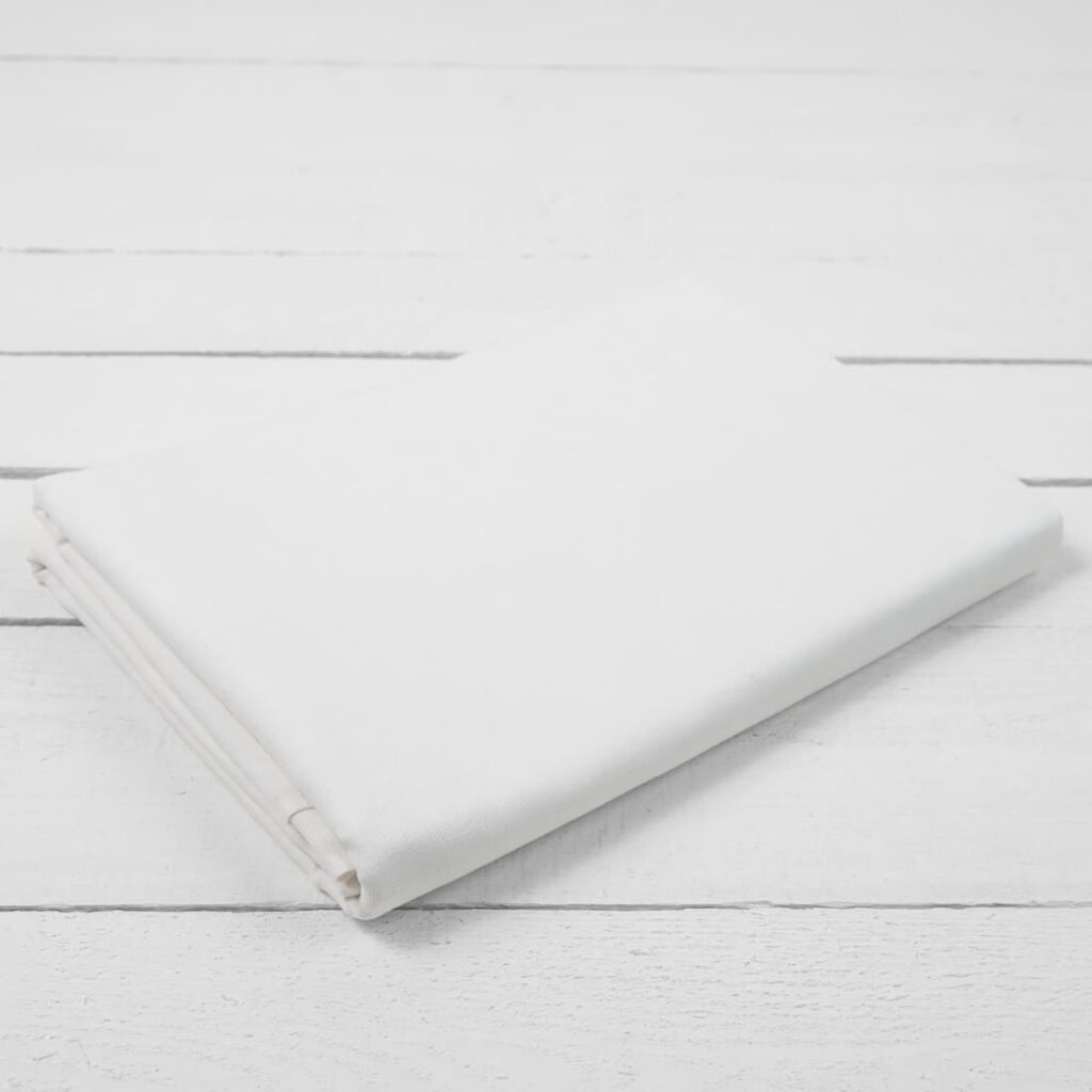 linen cotton white flat sheet
