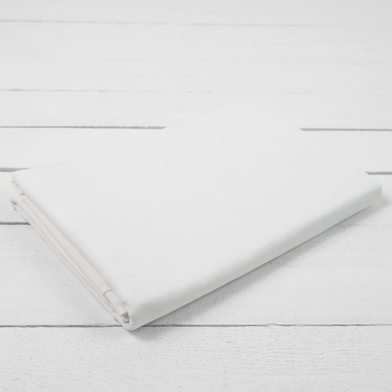linen cotton white flat sheet