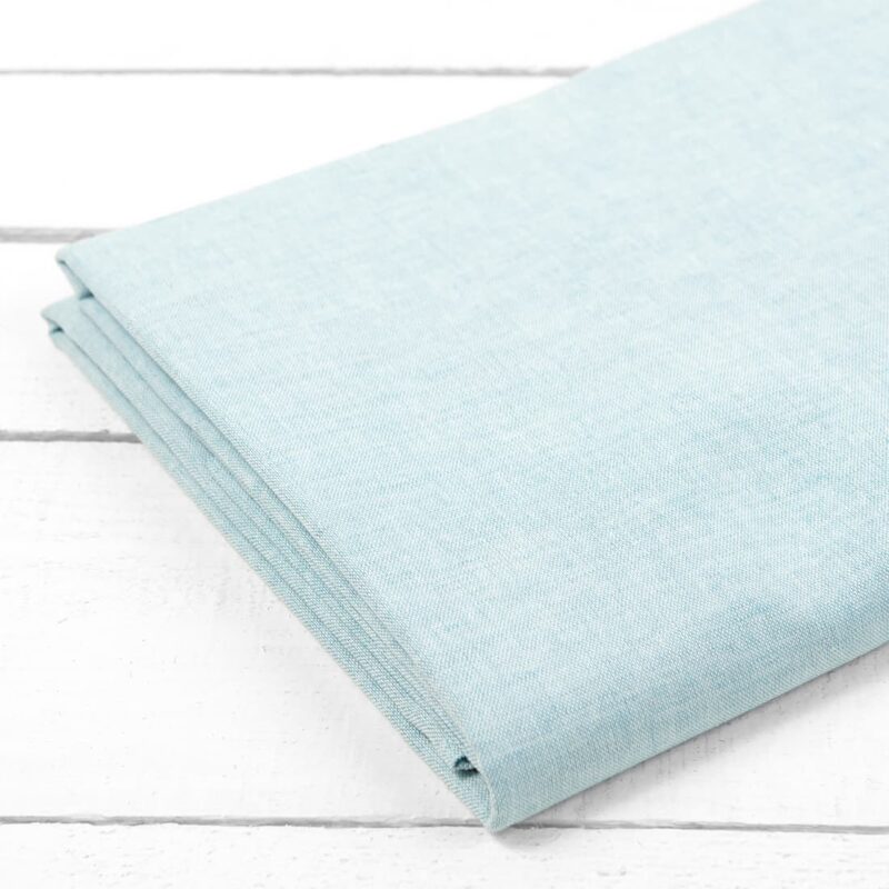 linen cotton turquoise flat sheet, 2 sizes