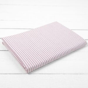 linen cotton lilac striped flat sheet