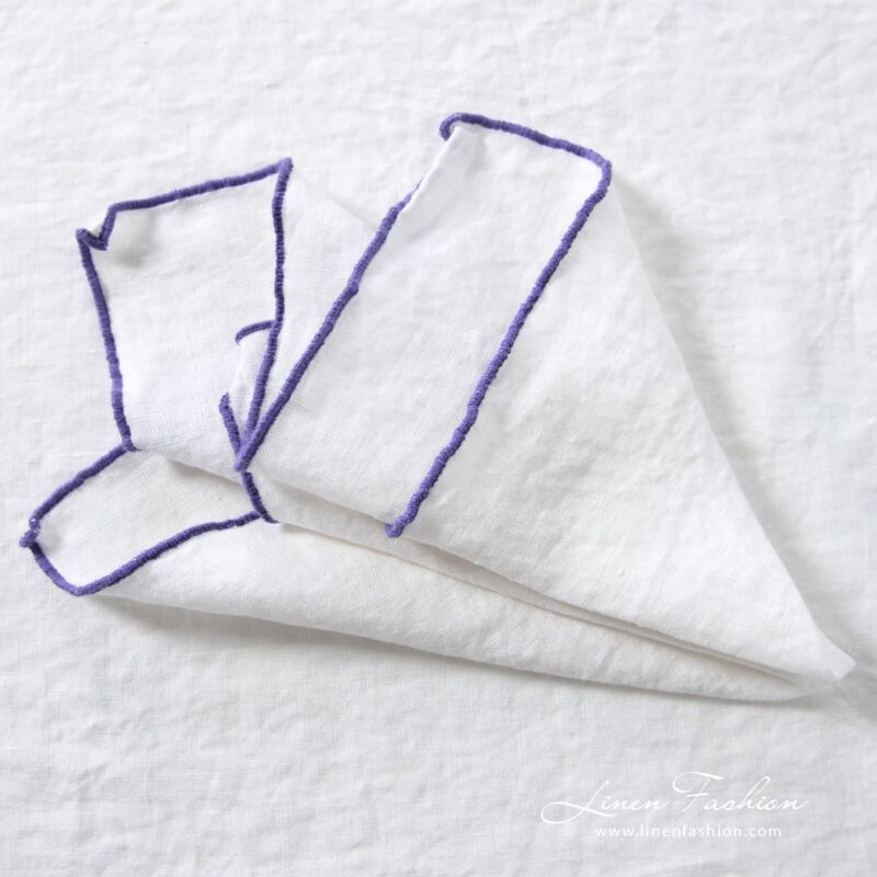 ARVO white linen napkin