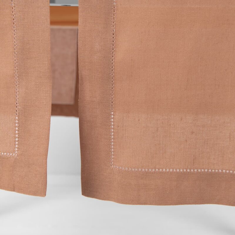 linen cotton light brown runner, not washed