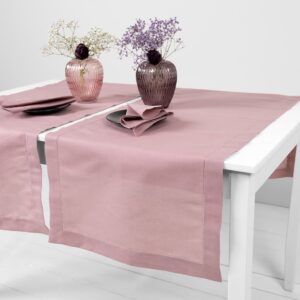 linen cotton lilac runner