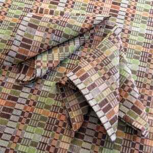 VIOLA Obrus okrągły/owalny brązowo-zielony