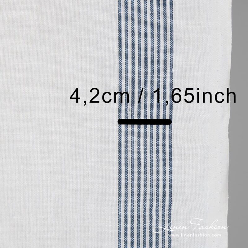 Bright white coloured linen cotton fabric.