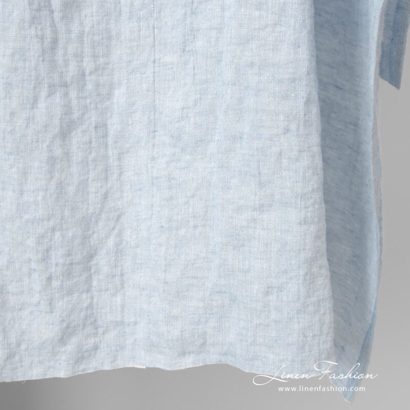 washed blue linen, plain.