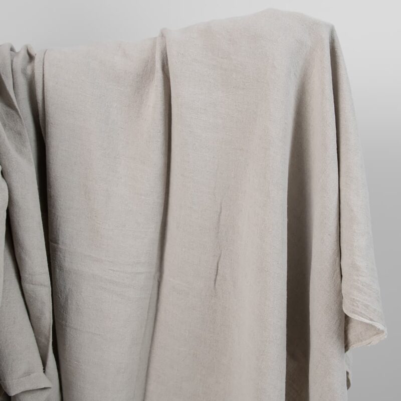 natural linen wide fabeic, washed