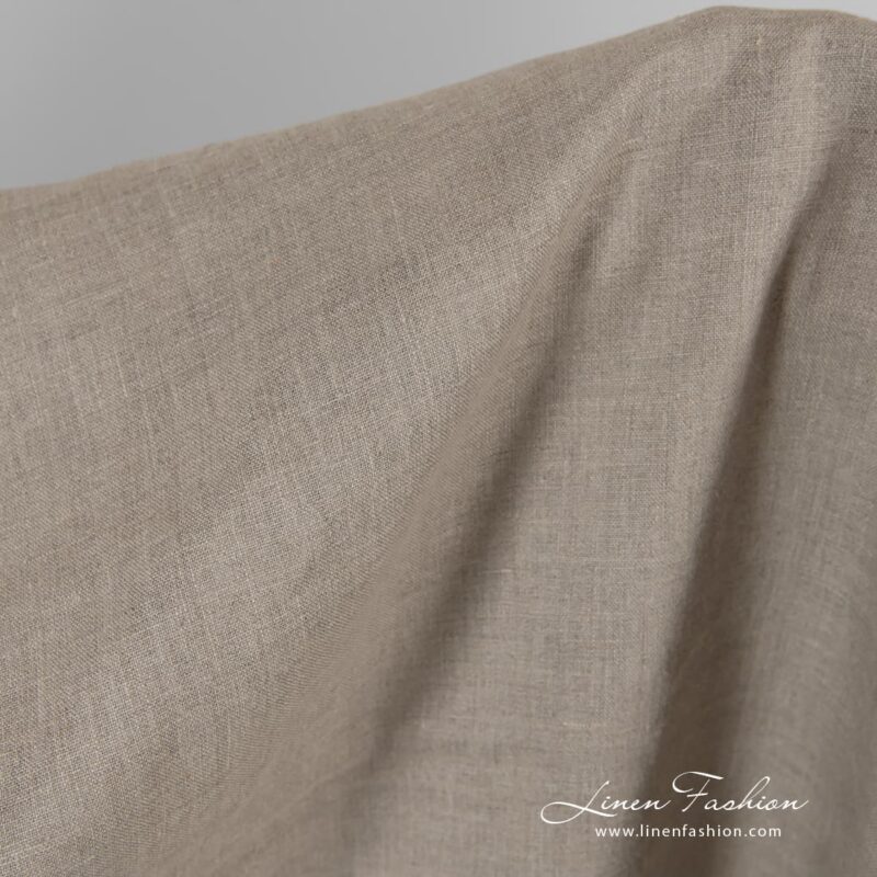 Linen fabric in natural color