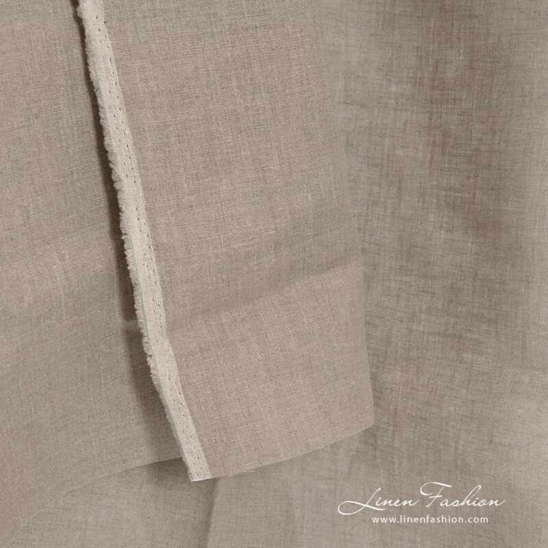 100% linen fabric in natural color