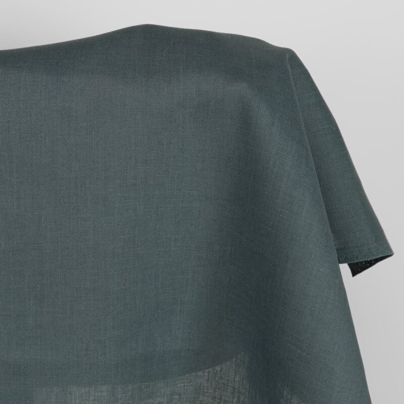 Linen fabric in orion blue colour