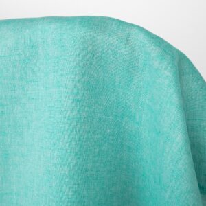 Tkanina lniana gładka jasna turkusowa zieleń