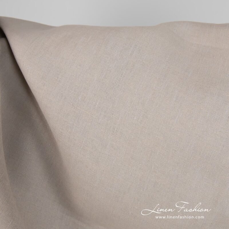 Sand grey linen fabric product picture