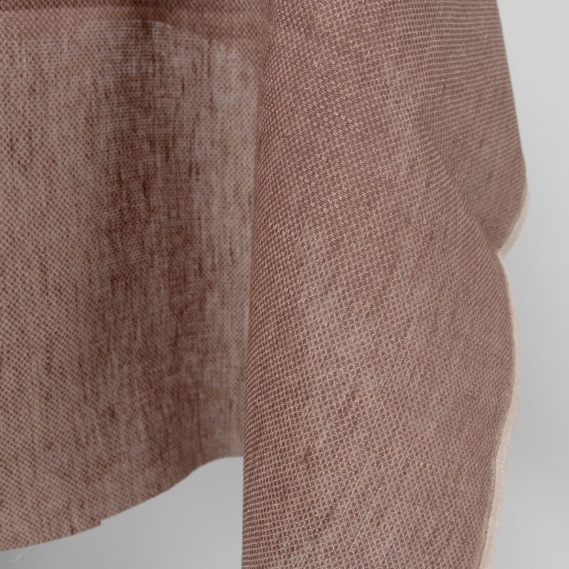 linen brown rhombus fabric, width 130cm.