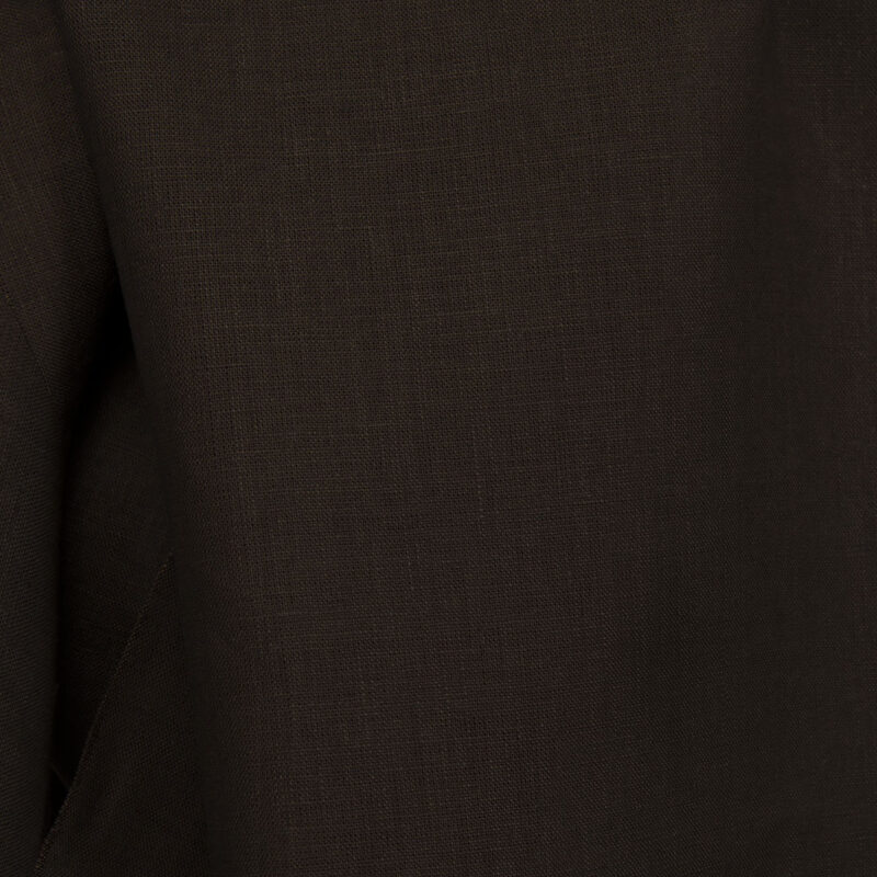 Linen dark brown fabric