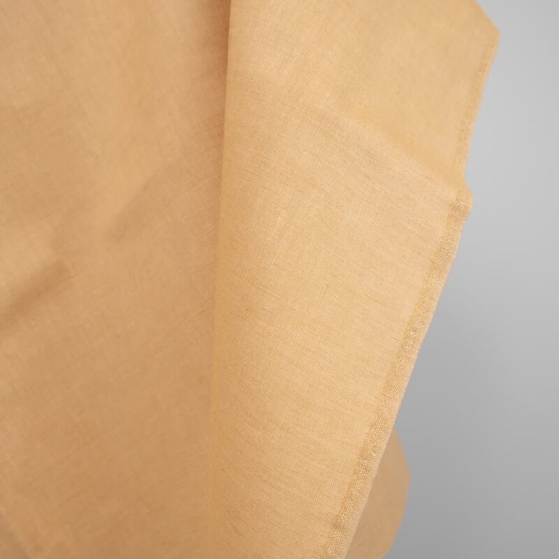 brown yellow linen fabric width 150cm.