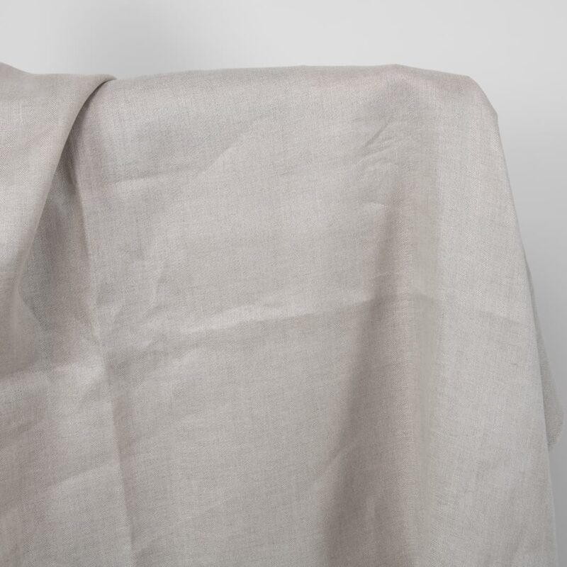 natural linen herringbone fabric