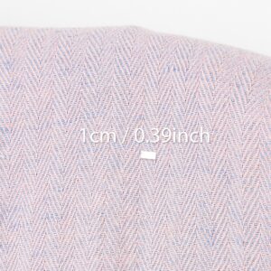 Tkanina półlniana jasnoróżowa i jasnoniebieska jodełka, prana