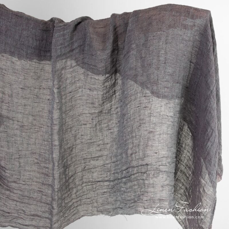 Transparent linen fabric