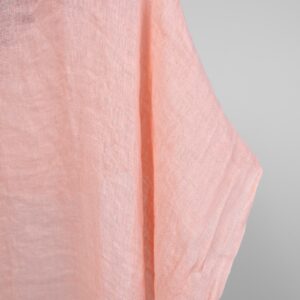 linen gauze light rose fabric transparent, 145cm.