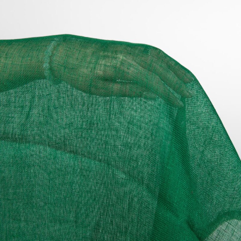 deep green linen fabric, not washed