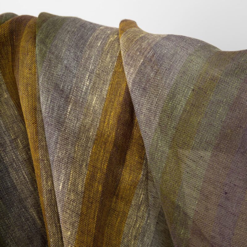 Colourful transparent pure linen fabric texture