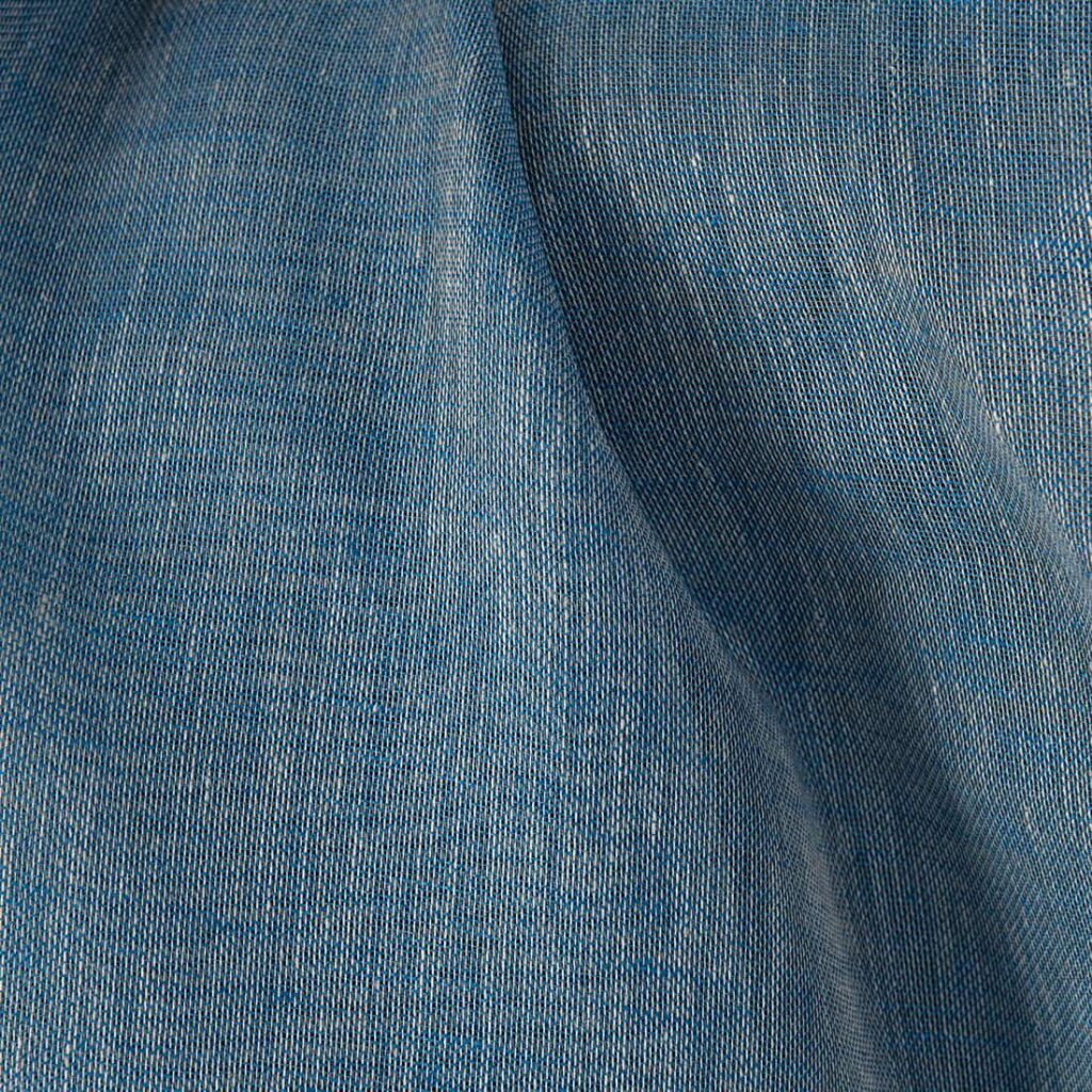 Linen fabric natural and electric blue gauze 4 Linen fabric natural and electric blue gauze, plain weave