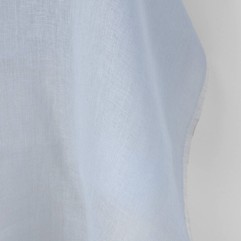 Linen fabric sky grey gauze, lightweight