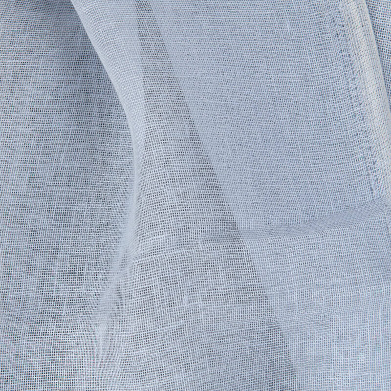 Linen fabric sky grey gauze, pure linen