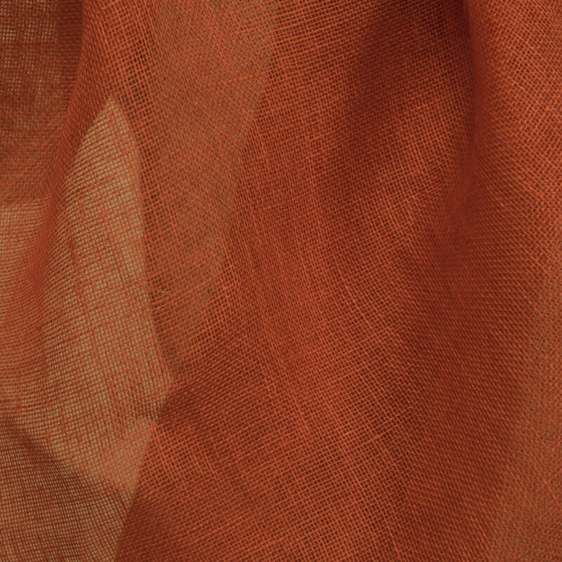 Gauze red linen fabric